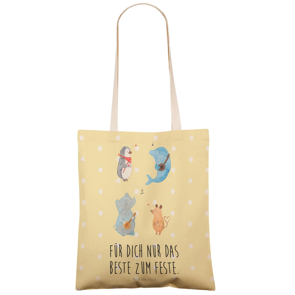 Einkaufstasche Big Band Alltagstasche, stoffshopper, markttasche, Freizeittasche, Einkaufsbeutel, Stofftasche, Tüte, shopping bag, taschen shopper, cityshopper, Tragetaschen, Stofftaschen, Stoffeinkaufstaschen, Beutel Tasche, Umhängetasche, Beutel, Stoffbeutel, Einkaufstasche, Schultertasche, Einkaufstaschen, Stofftragetasche, Strandtasche, Shopper, Lustige Sprüche, Tiere, Tiermotive, Gute Laune, Pinguin, Hund, Elefant, Musik, Triangel, Band, Delfin, Gitarre, Maus, Musikanten