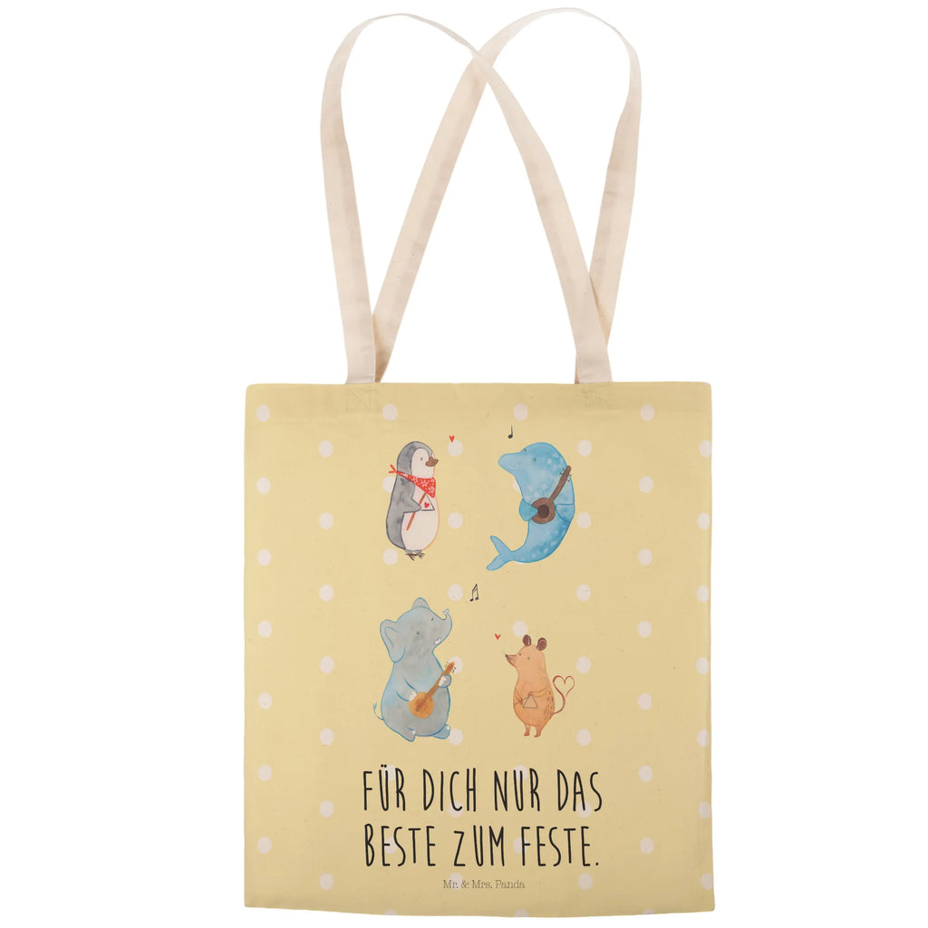 Einkaufstasche Big Band Alltagstasche, stoffshopper, markttasche, Freizeittasche, Einkaufsbeutel, Stofftasche, Tüte, shopping bag, taschen shopper, cityshopper, Tragetaschen, Stofftaschen, Stoffeinkaufstaschen, Beutel Tasche, Umhängetasche, Beutel, Stoffbeutel, Einkaufstasche, Schultertasche, Einkaufstaschen, Stofftragetasche, Strandtasche, Shopper, Lustige Sprüche, Tiere, Tiermotive, Gute Laune, Pinguin, Hund, Elefant, Musik, Triangel, Band, Delfin, Gitarre, Maus, Musikanten