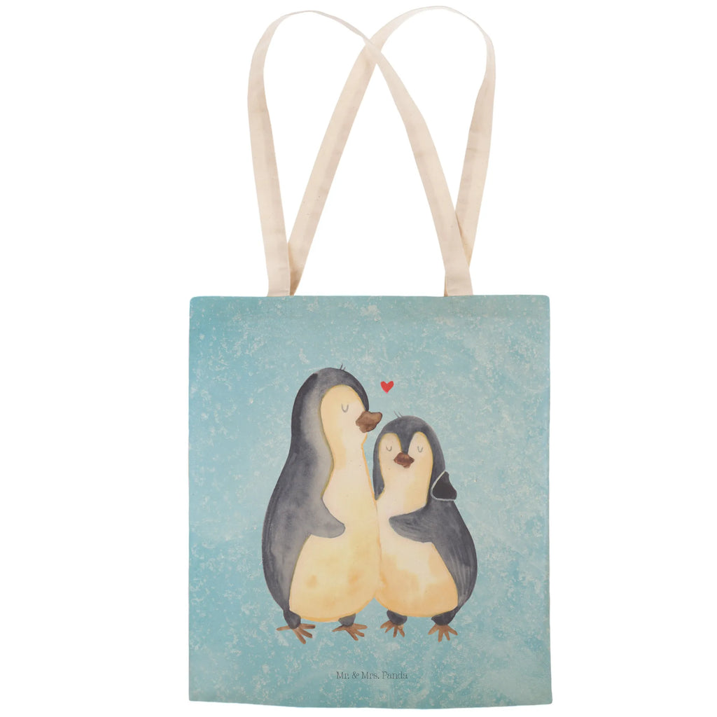 Einkaufstasche Pinguin umarmen Tüte, markttasche, Stoffbeutel, Einkaufstasche, Schultertasche, Umhängetasche, Einkaufstaschen, Freizeittasche, cityshopper, Einkaufsbeutel, Strandtasche, Stofftragetasche, Beutel Tasche, Tragetaschen, Stoffeinkaufstaschen, Shopper, stoffshopper, Stofftaschen, Alltagstasche, Stofftasche, Beutel, taschen shopper, shopping bag, Pinguin, Hochzeitsgeschenk, Liebesgeschenk, Liebe, Hochzeit, Liebespaar, Liebesbeweis, Verlobung, Hochzeitstag, Jahrestag