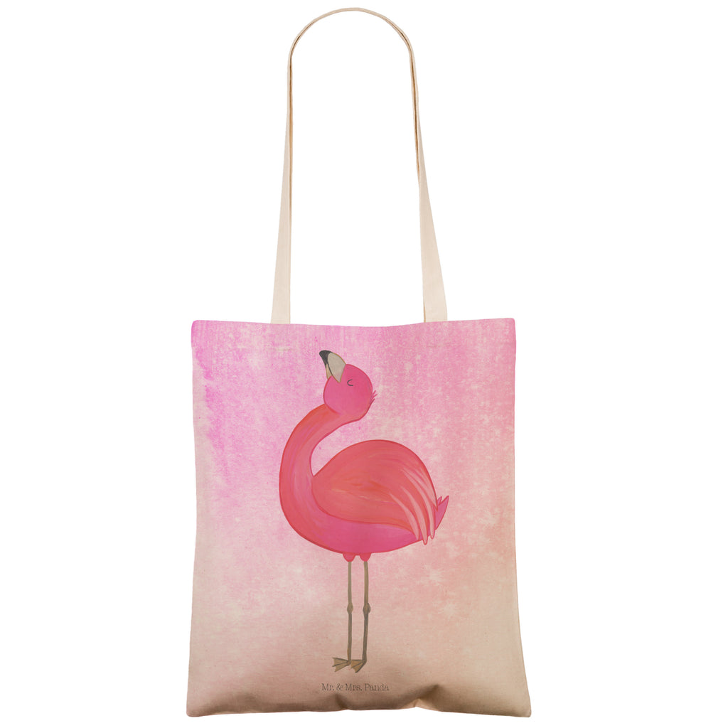 Einkaufstasche Flamingo stolz Tragetasche, Tasche, Beutel, Stofftasche, Baumwolltasche, Umhängetasche, Shopper, Einkaufstasche, Beuteltasche, Flamingo, stolz, Freude, Selbstliebe, Selbstakzeptanz, Freundin, beste Freundin, Tochter, Mama, Schwester