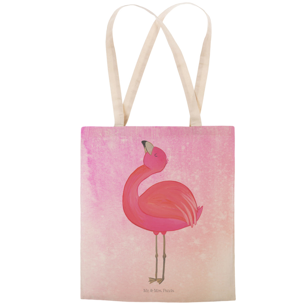 Einkaufstasche Flamingo stolz Tragetasche, Tasche, Beutel, Stofftasche, Baumwolltasche, Umhängetasche, Shopper, Einkaufstasche, Beuteltasche, Flamingo, stolz, Freude, Selbstliebe, Selbstakzeptanz, Freundin, beste Freundin, Tochter, Mama, Schwester