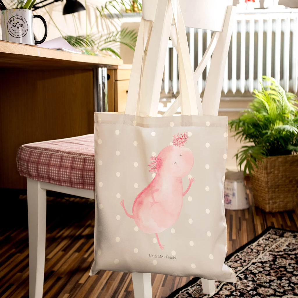 Shopping bag axolotl Dance cloth bag, shoulder bag, cotton bag, pouch, bag, Carrier bag, shopper, Axolotl, Axelotl, marine animals, Mexican walking fish, salamander, stars, amphibians, axolot, girlfriend, crazy, roof damage, tailfish, best friend