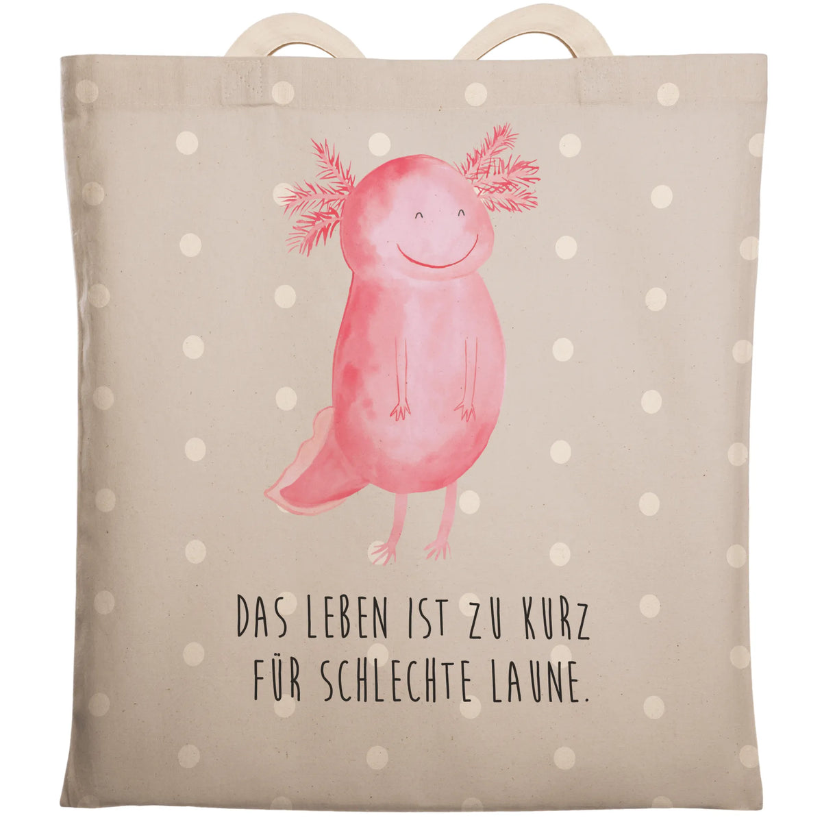 Einkaufstasche Axolotl Glücklich stoffshopper, Shoppingbag, Beutel, Tasche, Einkaufstasche, mehrzwecktasche, Henkeltasche, Tote Bag, Tragetasche Mit Spruch, Große Einkaufstasche, großer shopper, taschen shopper, Beutel Tasche, markttasche, Stofftasche, Alltagstasche, Stofftragetasche, Freizeittasche, Tragetasche, einkaufsshopper, Tragetasche Bedruckt, Stoffbeutel, Shoppingtasche, Beuteltasche, shopping bag, cityshopper, Axolotl, Molch, Gute Laune, Schwanzlurch, Motivation, Axolot, Lurch, Lurche