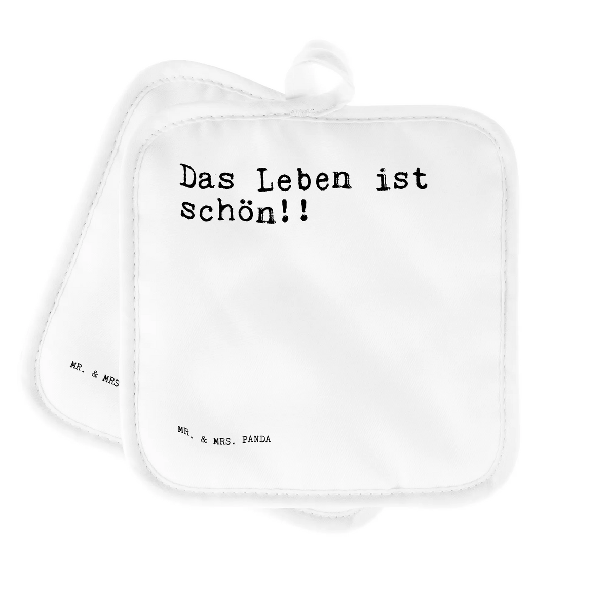 2er Set Topflappen  Das Leben ist schön!!... Topflappen im Doppelpack, topfhalter, 2er Set Topflappen, Topflappen, Topfuntersetzer, Zwei Topflappen, Doppel Topflappen, Topflappen Set, Topflappen 2er Set, Kochlappen, Topflappenset, Ofenlappen, Sprüche, Lustige Sprüche, Weisheiten, Zitate, Spruch, Spruch Geschenke, Spruch Sprüche Weisheiten Zitate Lustig Weisheit Worte