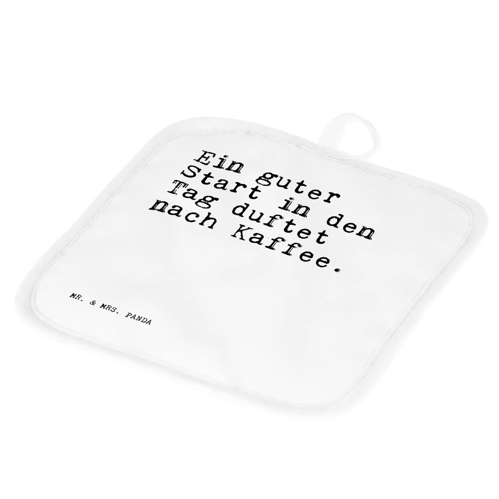 2er Set Topflappen  Sprüche und Zitate Ein guter Start in den Tag duftet nach Kaffee. Topflappen Set, Topfhandschuhe, Topflappen, Topfuntersetzer, Topflappenset, Topflappen 2er Set, 2er Set Topflappen, topfhalter, Sprüche, Lustige Sprüche, Weisheiten, Zitate, Spruch, Spruch Geschenke, Spruch Sprüche Weisheiten Zitate Lustig Weisheit Worte