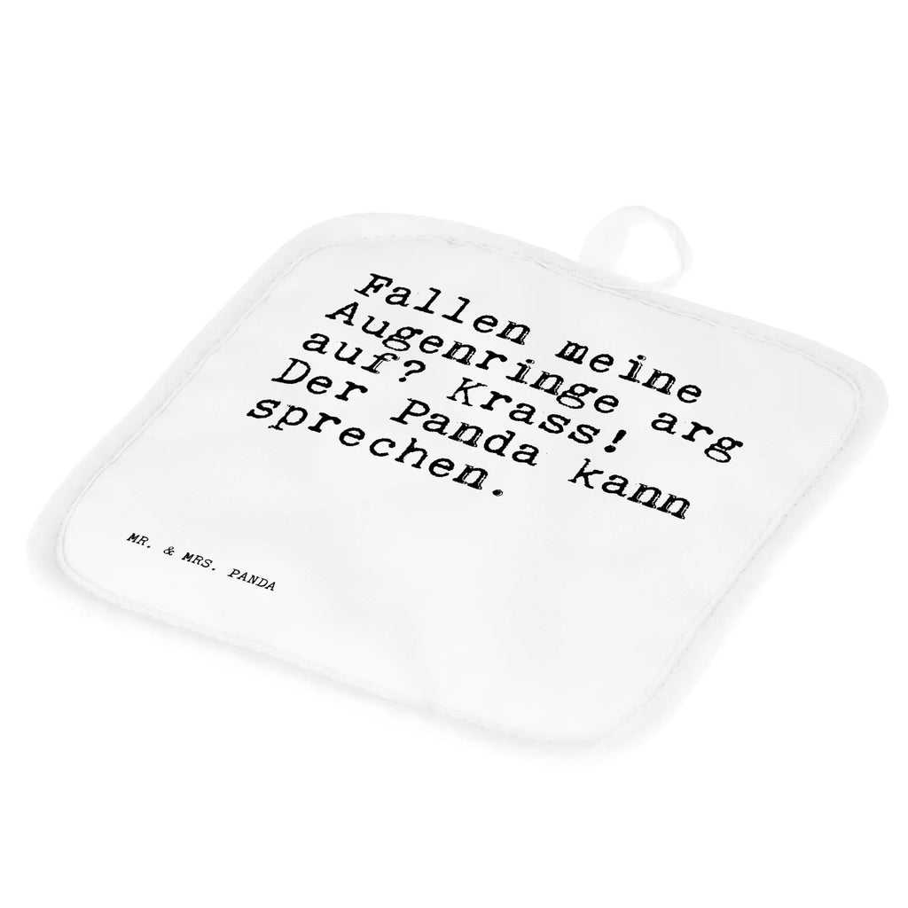 2er Set Topflappen  Sprüche und Zitate Fallen meine Augenringe arg auf? Krass! Der Panda kann sprechen. Topflappen 2er Set, Topflappenset, Topfuntersetzer, Topflappen, Topflappen Set, 2er Set Topflappen, topfhalter, Topfhandschuhe, Sprüche, Lustige Sprüche, Weisheiten, Zitate, Spruch, Spruch Geschenke, Spruch Sprüche Weisheiten Zitate Lustig Weisheit Worte