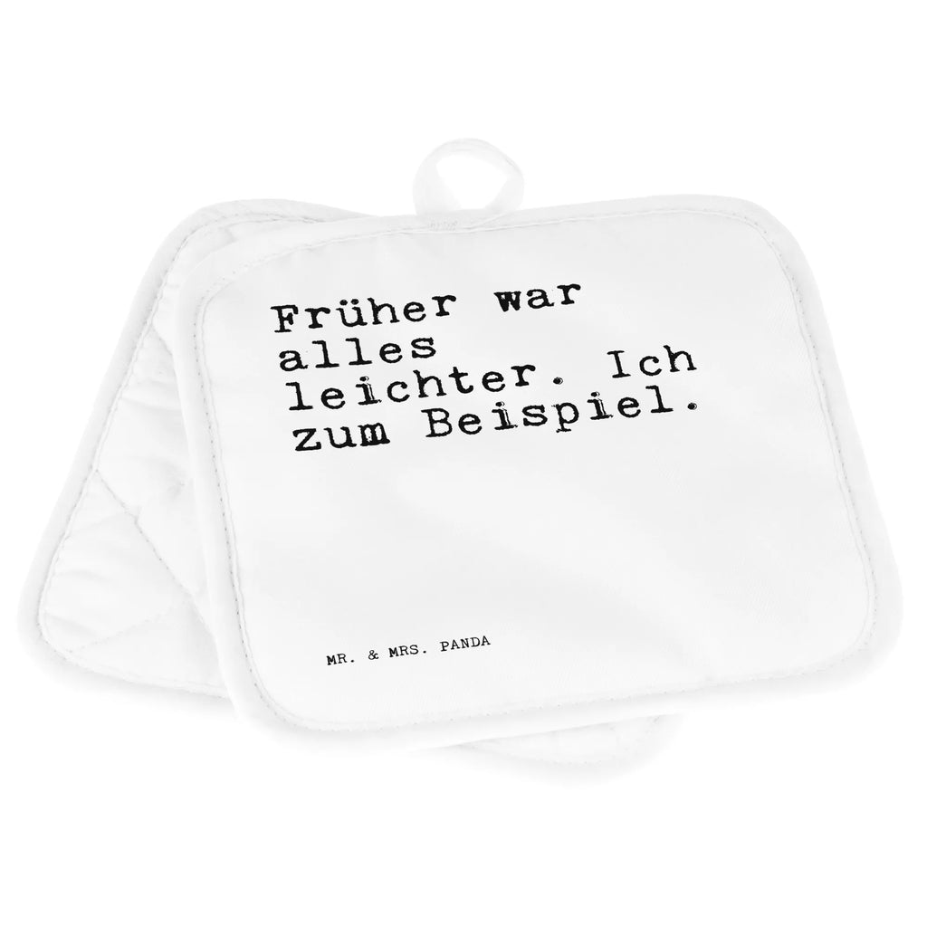 2er Set Topflappen  Sprüche und Zitate Früher war alles leichter. Ich zum Beispiel. Topflappenset, Topflappen lustig, Ofenhandschuhe, Topflappen Set, Topflappen, Topflappen 2er Set, Topfhandschuh, Topfhandschuhe, Ofenhandschuh, Topflappen mit Spruch, Schöne Topflappen, Topfuntersetzer, Spruch, Sprüche, lustige Sprüche, Weisheiten, Zitate, Spruch Geschenke, Spruch Sprüche Weisheiten Zitate Lustig Weisheit Worte