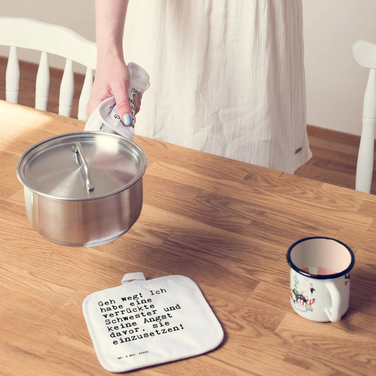 Pot holder Geh weg! Ich habe... oven cloth set, gloves, cooking, potholders, baking, set, oven glove, oven mitts, kitchen, saying, sayings, funny, wisdom, quotes, Sayings Proverbs Wisdom Quotes Funny Wisdom Words