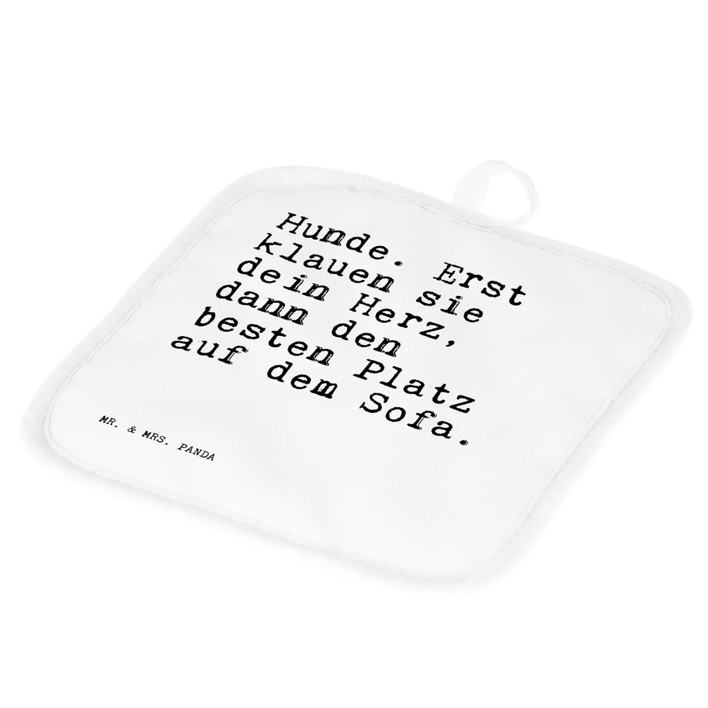 2er Set Topflappen  Sprüche und Zitate Hunde. Erst klauen sie dein Herz, dann den besten Platz auf dem Sofa. Topflappen, topfhalter, Topfhandschuhe, 2er Set Topflappen, Topflappenset, Topflappen 2er Set, Topflappen Set, Topfuntersetzer, Sprüche, Lustige Sprüche, Weisheiten, Zitate, Spruch, Spruch Geschenke, Spruch Sprüche Weisheiten Zitate Lustig Weisheit Worte