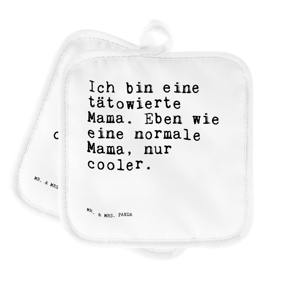 2er Set Topflappen  Ich bin eine tätowierte... Ofenlappen, Topflappen, Topflappenset, Topflappen 2er Set, Topflappen Set, Topflappen im Doppelpack, Topfuntersetzer, 2er Set Topflappen, Kochlappen, Zwei Topflappen, Doppel Topflappen, topfhalter, Sprüche, Lustige Sprüche, Weisheiten, Zitate, Spruch, Spruch Geschenke, Spruch Sprüche Weisheiten Zitate Lustig Weisheit Worte
