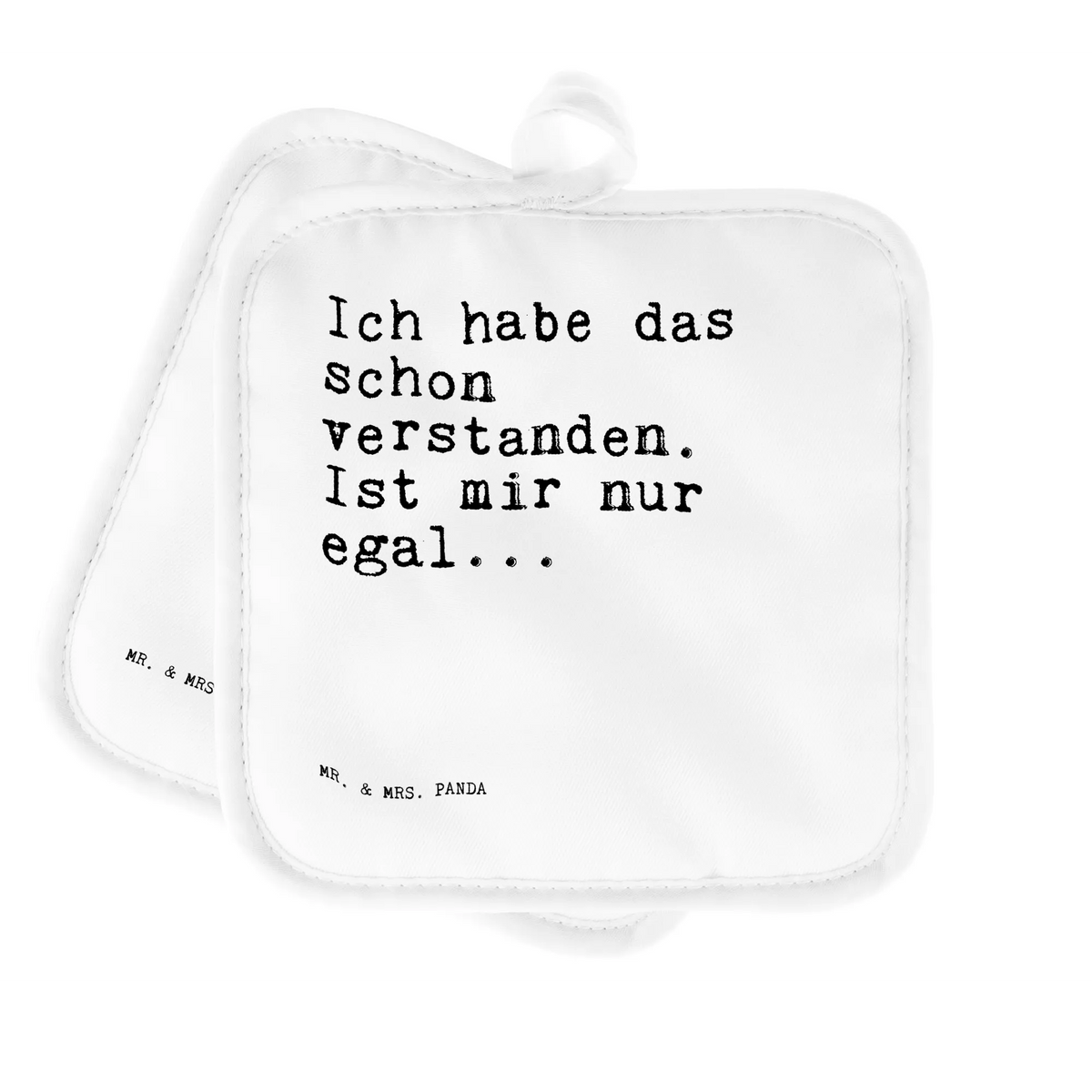 Pot holder Ich habe das schon... baking, potholders, oven cloth set, cooking, oven mitts, oven glove, set, gloves, kitchen, saying, sayings, funny, wisdom, quotes, Sayings Proverbs Wisdom Quotes Funny Wisdom Words