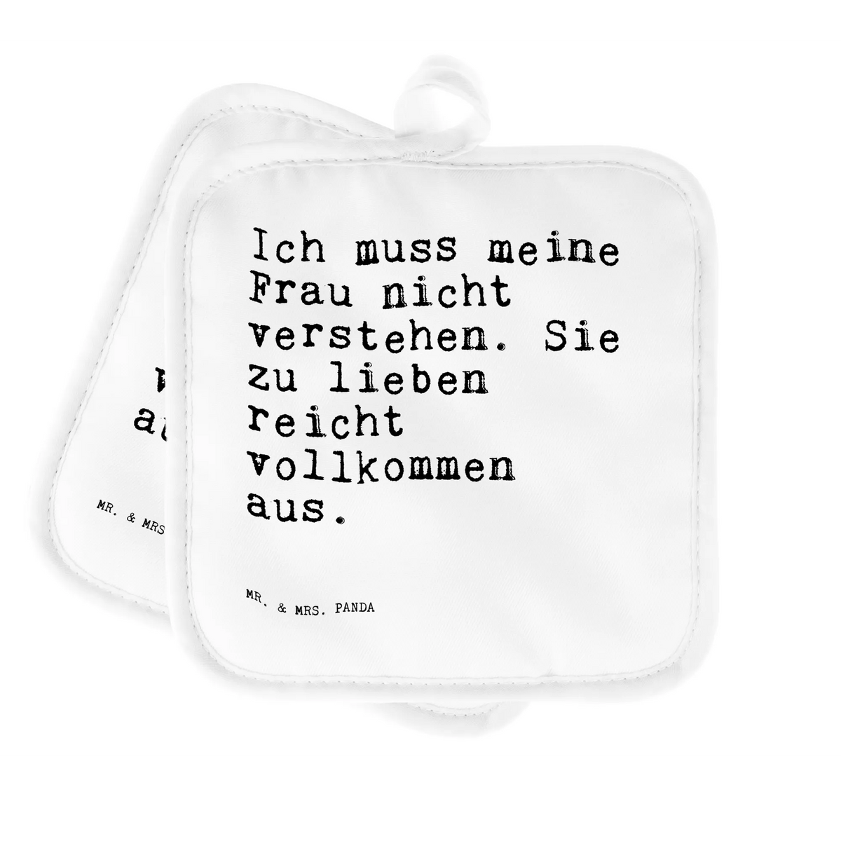 2er Set Topflappen  Ich muss meine Frau... Doppel Topflappen, 2er Set Topflappen, Topflappen 2er Set, Topflappen Set, Topflappenset, Zwei Topflappen, Kochlappen, Topflappen im Doppelpack, Topflappen, Ofenlappen, Topfuntersetzer, topfhalter, Sprüche, Lustige Sprüche, Weisheiten, Zitate, Spruch, Spruch Geschenke, Spruch Sprüche Weisheiten Zitate Lustig Weisheit Worte