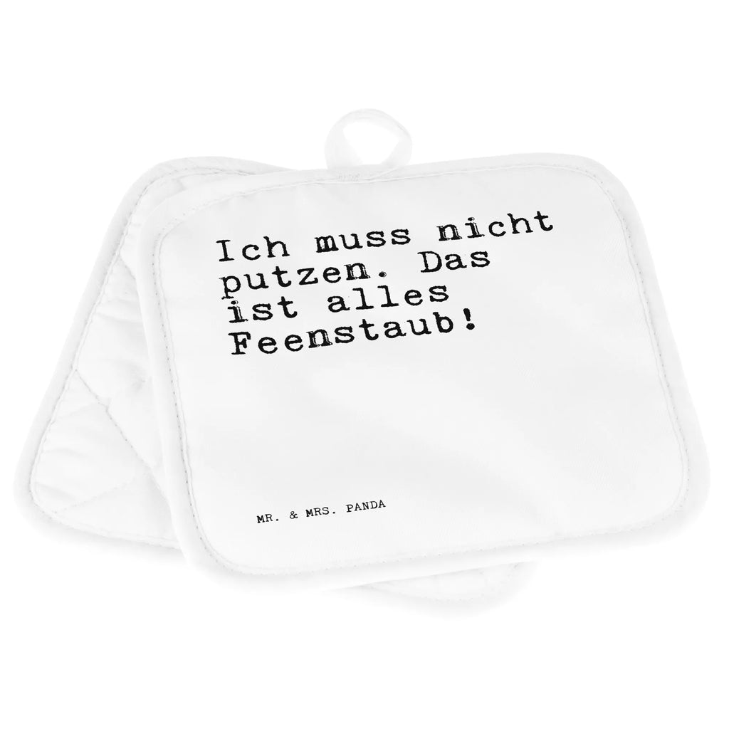 2er Set Topflappen  Sprüche und Zitate Ich muss nicht putzen. Das ist alles Feenstaub! Ofenhandschuhe, Topflappen, Schöne Topflappen, Ofenhandschuh, Topfhandschuh, Topflappen Set, Topflappen mit Spruch, Topflappenset, Topflappen lustig, Topflappen 2er Set, Topfhandschuhe, Topfuntersetzer, Spruch, Sprüche, lustige Sprüche, Weisheiten, Zitate, Spruch Geschenke, Spruch Sprüche Weisheiten Zitate Lustig Weisheit Worte