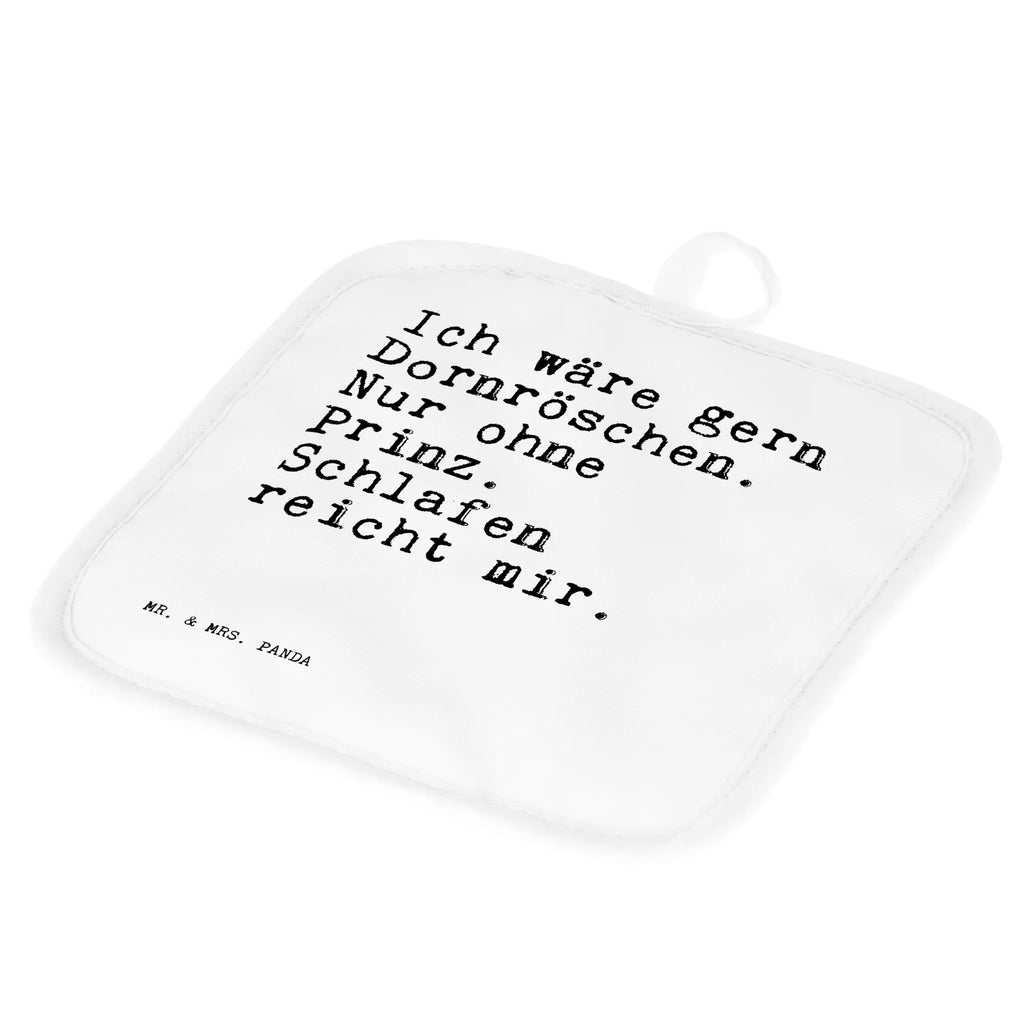 2er Set Topflappen  Sprüche und Zitate Ich wäre gern Dornröschen. Nur ohne Prinz. Schlafen reicht mir. Ofenhandschuh, Topflappen 2er Set, Topfhandschuh, Topflappenset, Topfhandschuhe, Topflappen Set, Topflappen mit Spruch, Topflappen lustig, Topfuntersetzer, Schöne Topflappen, Ofenhandschuhe, Topflappen, Spruch, Sprüche, lustige Sprüche, Weisheiten, Zitate, Spruch Geschenke, Spruch Sprüche Weisheiten Zitate Lustig Weisheit Worte