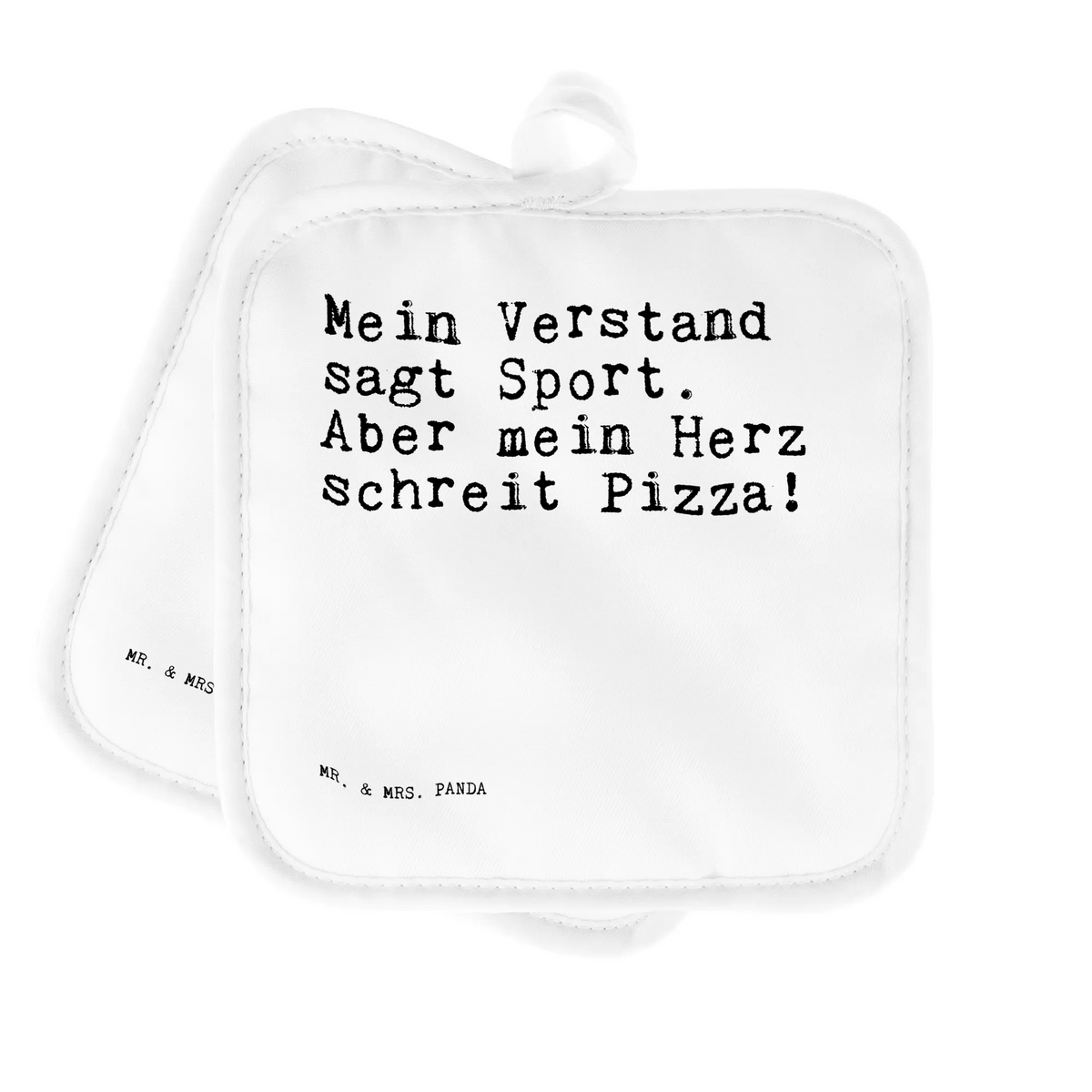 2er Set Topflappen  Mein Verstand sagt Sport.... 2er Set Topflappen, Topflappen, topfhalter, Topflappenset, Topflappen im Doppelpack, Kochlappen, Doppel Topflappen, Topflappen 2er Set, Ofenlappen, Topflappen Set, Zwei Topflappen, Topfuntersetzer, Sprüche, Lustige Sprüche, Weisheiten, Zitate, Spruch, Spruch Geschenke, Spruch Sprüche Weisheiten Zitate Lustig Weisheit Worte