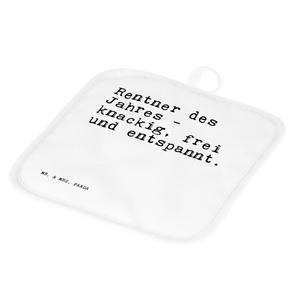 2er Set Topflappen  Sprüche und Zitate Rentner des Jahres - knackig, frei und entspannt. Topflappen mit Spruch, Topfhandschuh, Topflappen lustig, Ofenhandschuhe, Schöne Topflappen, Topflappen, Topfhandschuhe, Topfuntersetzer, Ofenhandschuh, Topflappen 2er Set, Topflappen Set, Topflappenset, Spruch, Sprüche, lustige Sprüche, Weisheiten, Zitate, Spruch Geschenke, Spruch Sprüche Weisheiten Zitate Lustig Weisheit Worte