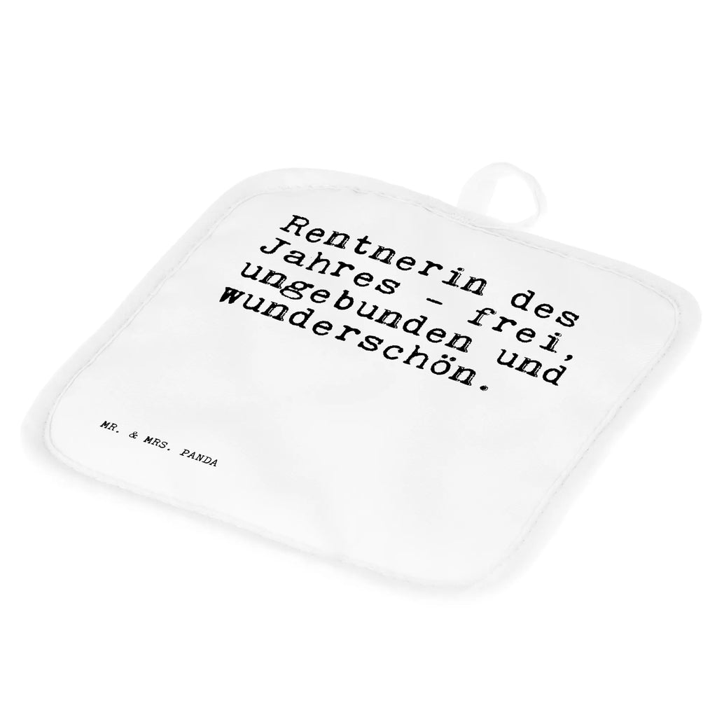 2er Set Topflappen  Sprüche und Zitate Rentnerin des Jahres - frei, ungebunden und wunderschön. Topflappen, topfhalter, Topfuntersetzer, 2er Set Topflappen, Topflappen Set, Topfhandschuhe, Topflappenset, Topflappen 2er Set, Sprüche, Lustige Sprüche, Weisheiten, Zitate, Spruch, Spruch Geschenke, Spruch Sprüche Weisheiten Zitate Lustig Weisheit Worte