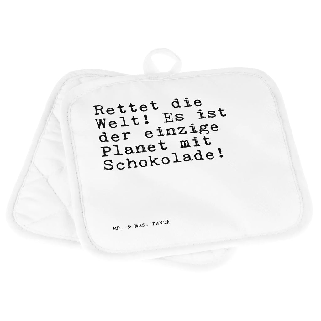 2er Set Topflappen  Sprüche und Zitate Rettet die Welt! Es ist der einzige Planet mit Schokolade! Topflappen 2er Set, Topflappenset, Topflappen, Topfhandschuhe, Topfuntersetzer, Topflappen Set, topfhalter, 2er Set Topflappen, Sprüche, Lustige Sprüche, Weisheiten, Zitate, Spruch, Spruch Geschenke, Spruch Sprüche Weisheiten Zitate Lustig Weisheit Worte