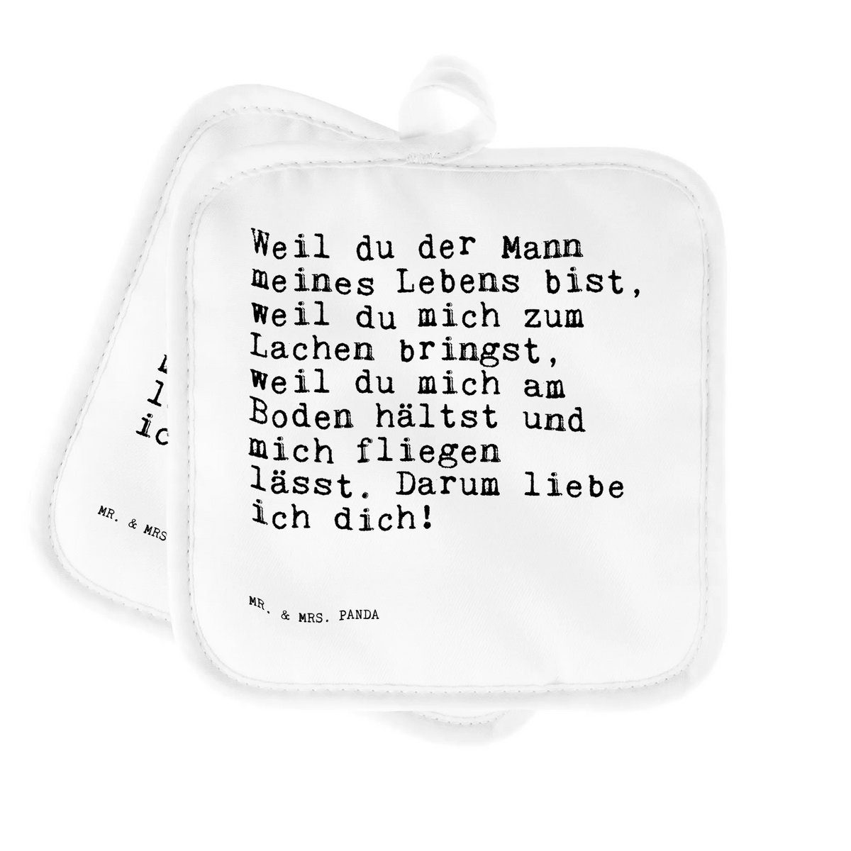 2er Set Topflappen  Weil du der Mann... Topflappen 2er Set, Topflappen, Zwei Topflappen, Ofenlappen, 2er Set Topflappen, Topflappen im Doppelpack, Topflappenset, Topfuntersetzer, Doppel Topflappen, topfhalter, Topflappen Set, Kochlappen, Sprüche, Lustige Sprüche, Weisheiten, Zitate, Spruch, Spruch Geschenke, Spruch Sprüche Weisheiten Zitate Lustig Weisheit Worte