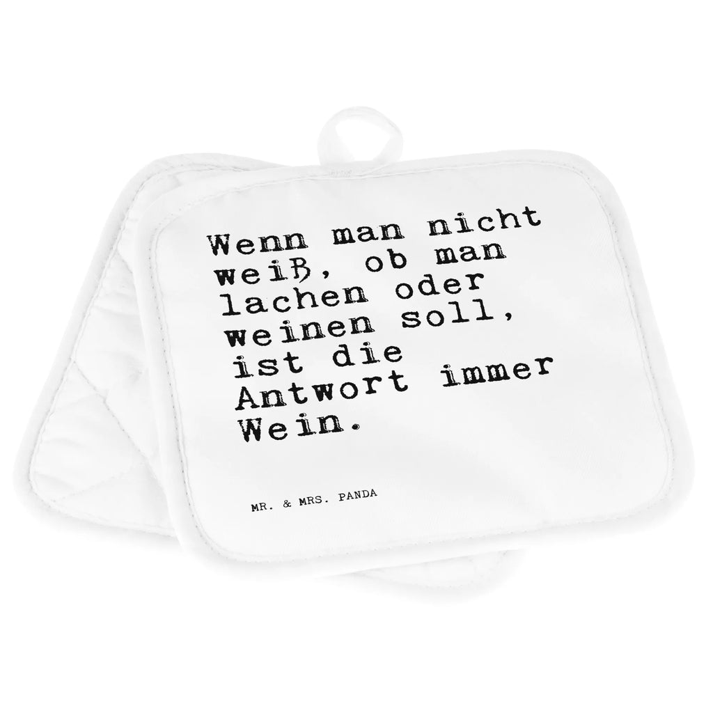 2er Set Topflappen  Sprüche und Zitate Wenn man nicht weiß, ob man lachen oder weinen soll, ist die Antwort immer Wein. Ofenhandschuh, Ofenhandschuhe, Topfhandschuh, Topfhandschuhe, Topflappenset, Topfuntersetzer, Topflappen 2er Set, Topflappen Set, Topflappen mit Spruch, Schöne Topflappen, Topflappen, Topflappen lustig, Spruch, Sprüche, lustige Sprüche, Weisheiten, Zitate, Spruch Geschenke, Spruch Sprüche Weisheiten Zitate Lustig Weisheit Worte