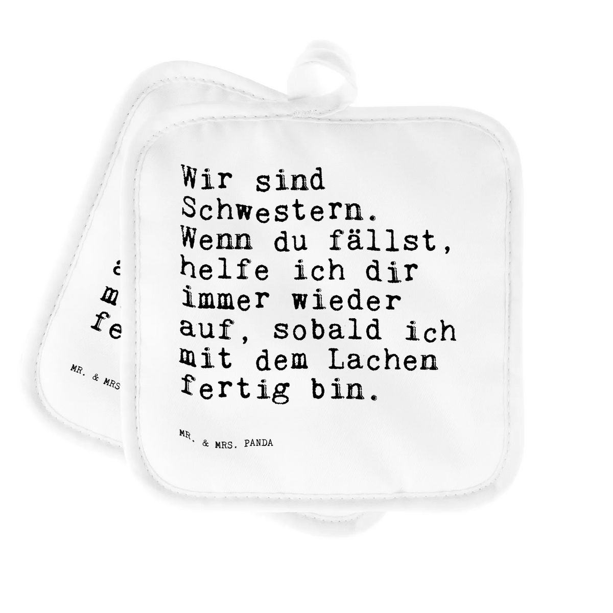 2er Set Topflappen  Wir sind Schwestern. Wenn... Ofenlappen, 2er Set Topflappen, topfhalter, Zwei Topflappen, Topfuntersetzer, Topflappen im Doppelpack, Topflappen, Topflappenset, Topflappen Set, Kochlappen, Topflappen 2er Set, Doppel Topflappen, Sprüche, Lustige Sprüche, Weisheiten, Zitate, Spruch, Spruch Geschenke, Spruch Sprüche Weisheiten Zitate Lustig Weisheit Worte