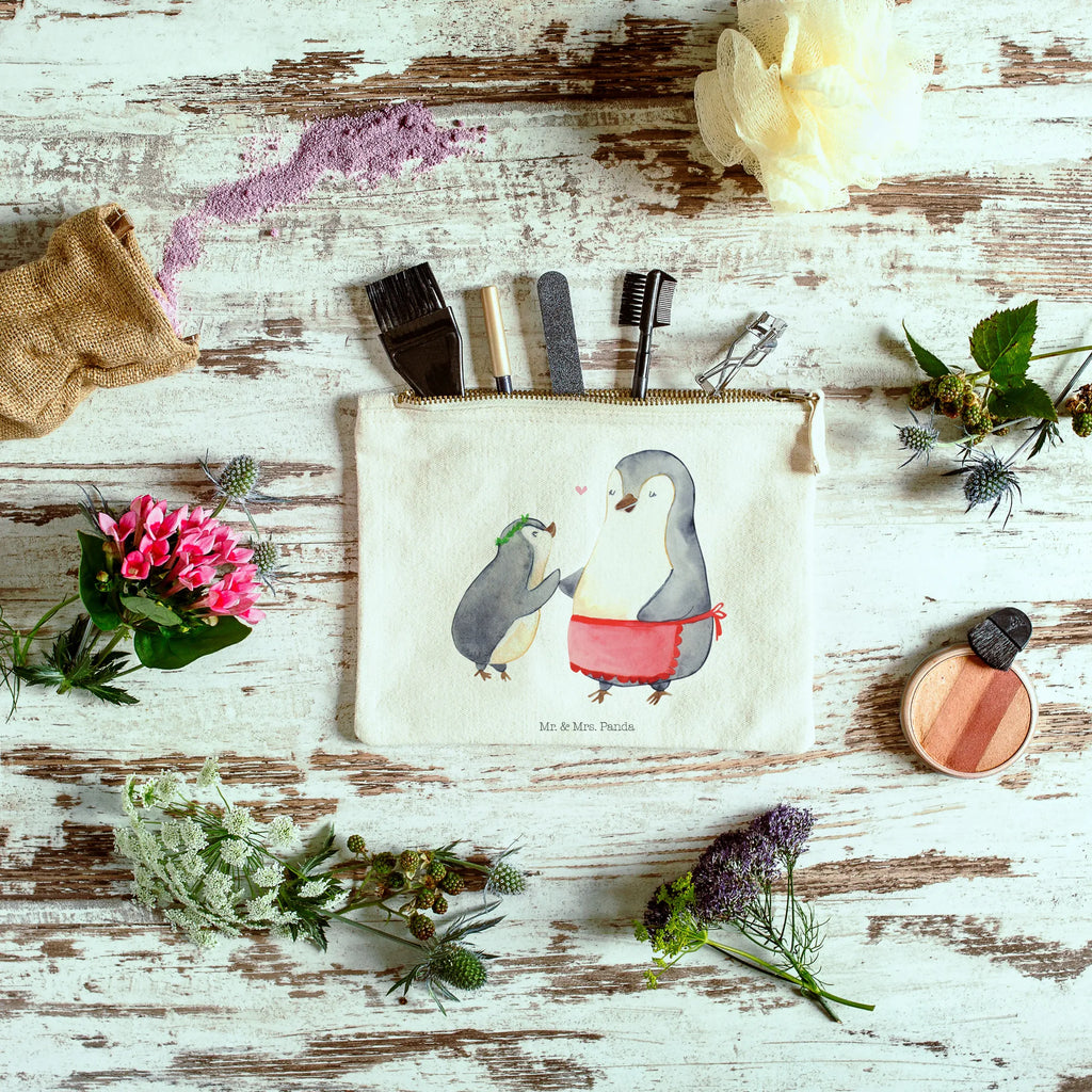Make-up bag Penguin with child Kosmetiktasche, Waschbeutel, aufbewahrungstasche, Schlampermäppchen, toiletry bag, kosmetiktäschchen, aufbewahrungsbeutel, Schminktäschchen, Kulturbeutel, Waschtasche, Stiftemäppchen, Kulturtasche, Schminktasche, beauty case, Federmappe, pencil case, pinsel tasche, Kosmetikbeutel, Mäppchen, Schminkbeutel, Etui, utensilientasche, beauty tasche, Bruder, Papa, Opa, Schwester, Oma, Familie, Vatertag, Mama, Muttertag, Geschenk, Mutti, Geburststag, Mami, Mutter