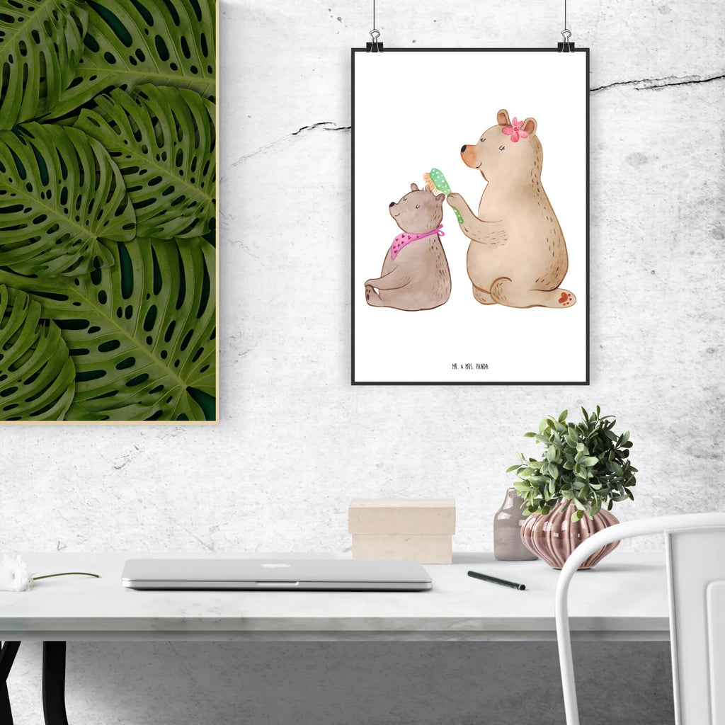 Poster bear child Wandposter, Mr. & Mrs. Panda Poster, Raumdekoration, Bild, Wanddeko Bild, Handgemaltes Poster, Poster, Kinderposter, Wanddekoration, Posterdruck, Kunstdruck, Designposter, Wanddeko, Küchenposter, Familie, Vatertag, Muttertag, Bruder, Schwester, Mama, Papa, Oma, Opa, Geschenk, Mutti, Mutter