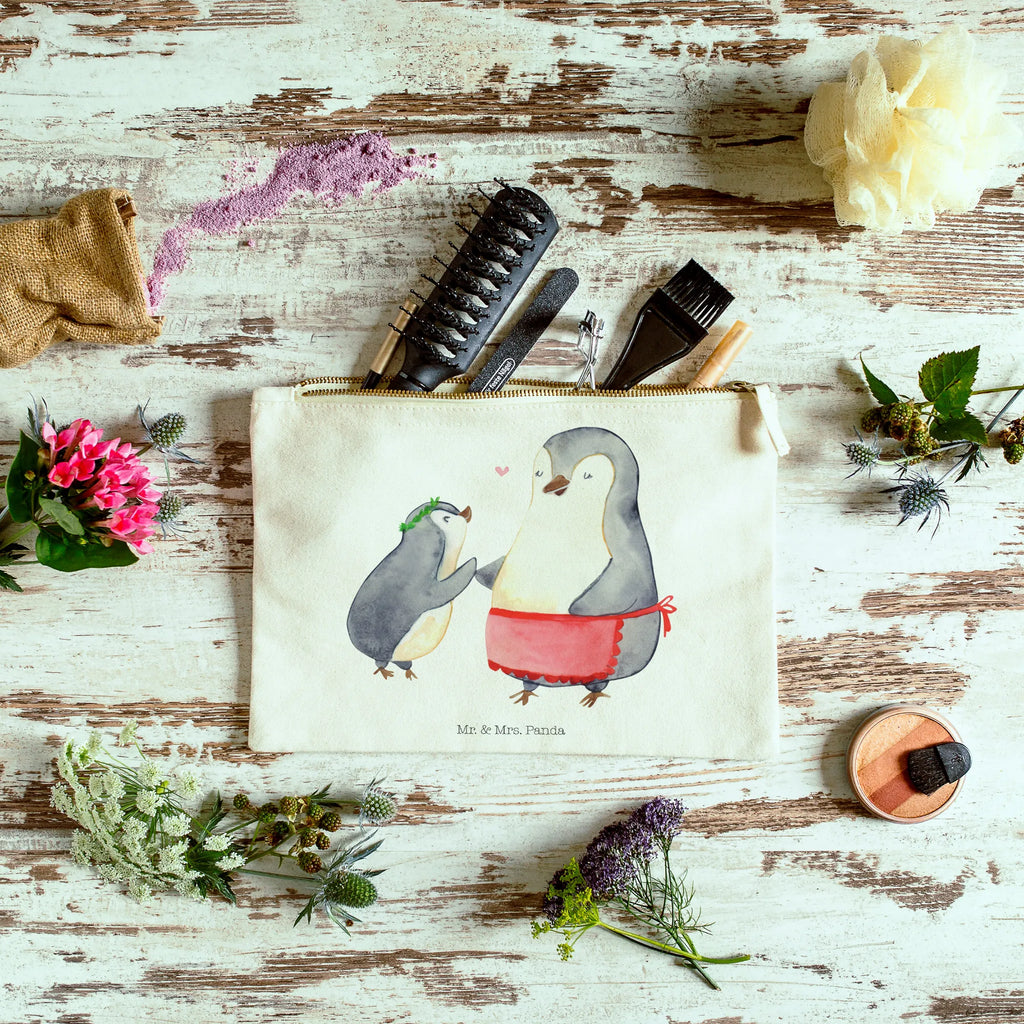 Make-up bag Penguin with child Kosmetiktasche, Waschbeutel, aufbewahrungstasche, Schlampermäppchen, toiletry bag, kosmetiktäschchen, aufbewahrungsbeutel, Schminktäschchen, Kulturbeutel, Waschtasche, Stiftemäppchen, Kulturtasche, Schminktasche, beauty case, Federmappe, pencil case, pinsel tasche, Kosmetikbeutel, Mäppchen, Schminkbeutel, Etui, utensilientasche, beauty tasche, Bruder, Papa, Opa, Schwester, Oma, Familie, Vatertag, Mama, Muttertag, Geschenk, Mutti, Geburststag, Mami, Mutter