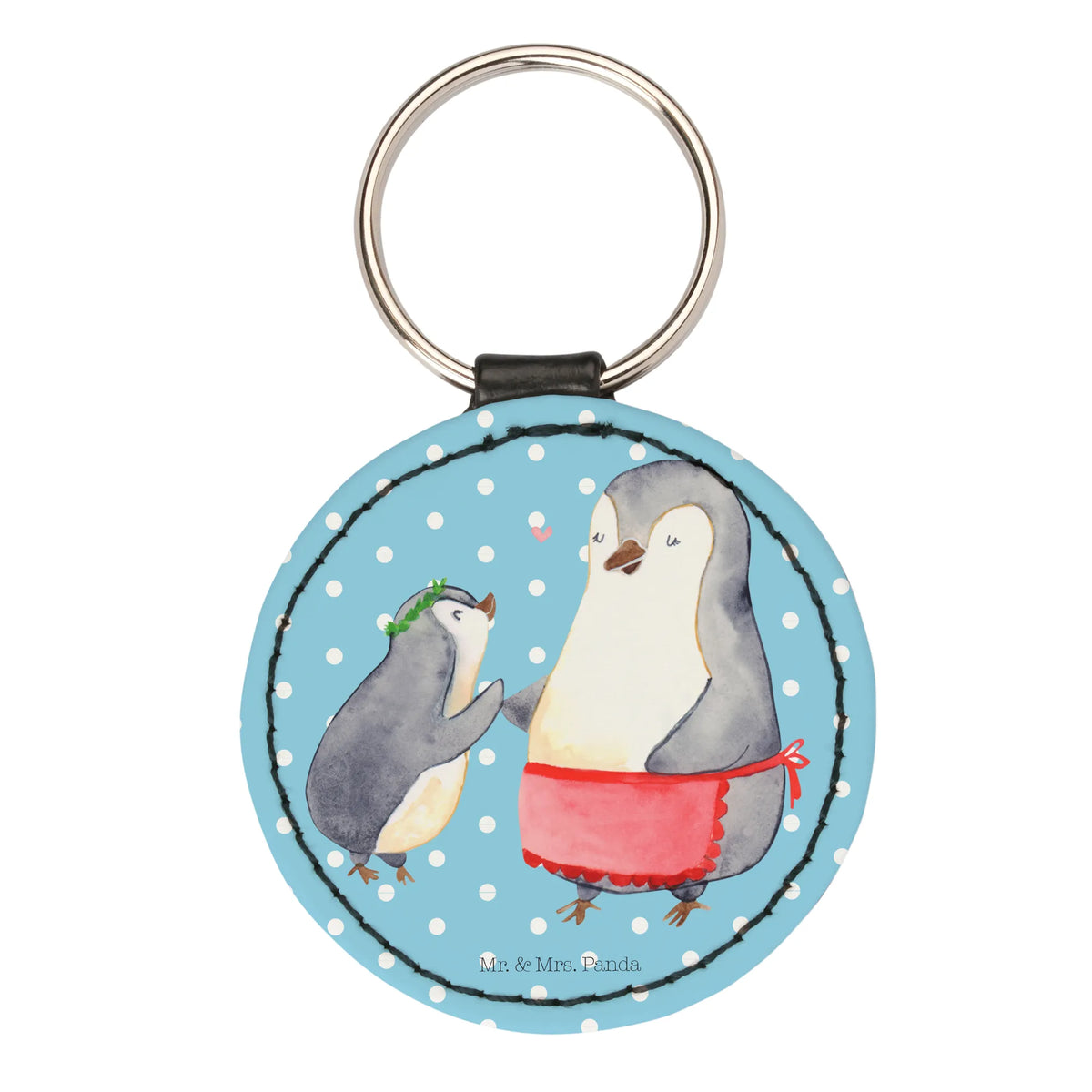 Schlüsselanhänger Pinguin mit Kind