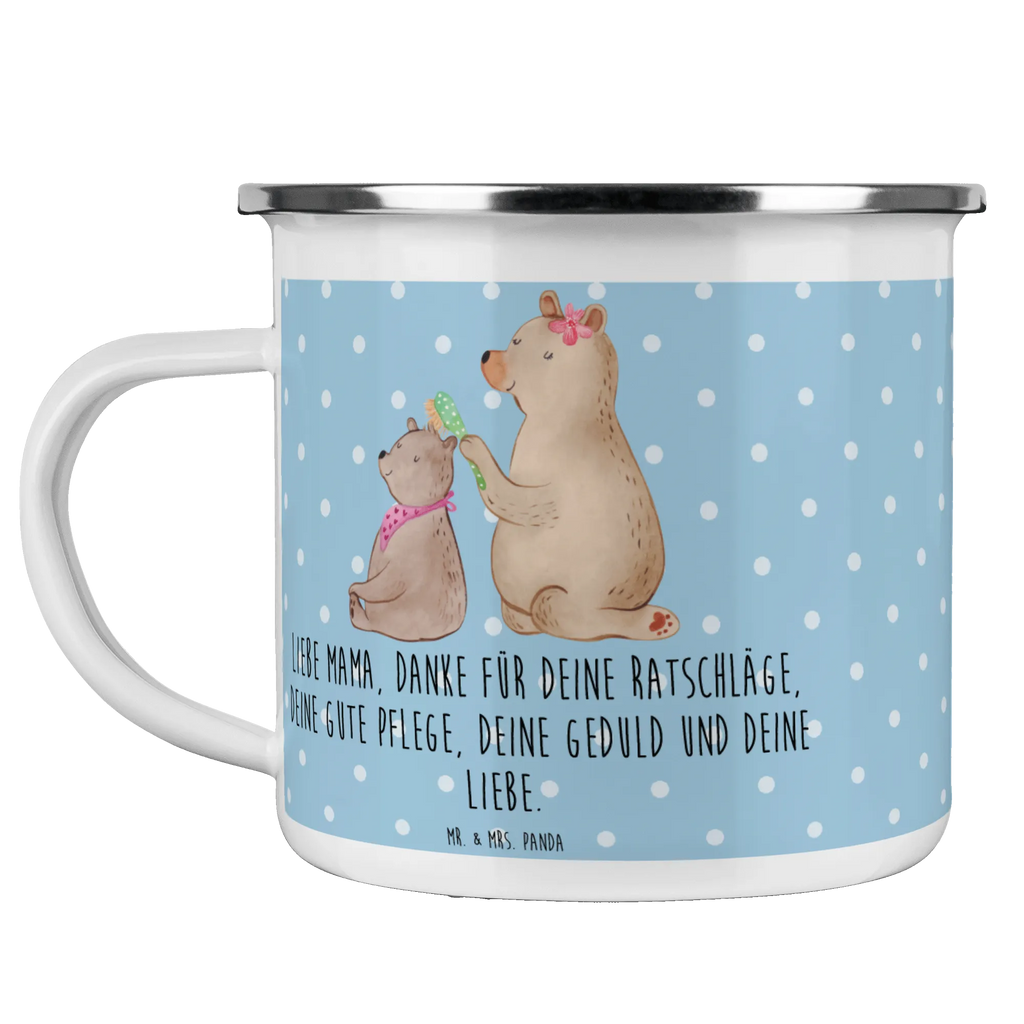 Camping Emaille Tasse Bär mit Kind Teetasse, Blechtasse, Becher, Campingbecher, Metalltasse, Emailletasse, Emaille Tasse, reisetasse, blechbecher, Trinkbecher, Kaffeebecher, Tasse Emaille, wanderbecher, Reisebecher, wandertasse, Emaille Becher, becher emaille, Kaffeetasse, metallbecher, Campingtasse, Pott, Tasse, emaillebecher, Teebecher, Oma, Opa, Muttertag, Familie, Schwester, Bruder, Vatertag, Mama, Papa, Mutti, Geschenk, Mutter