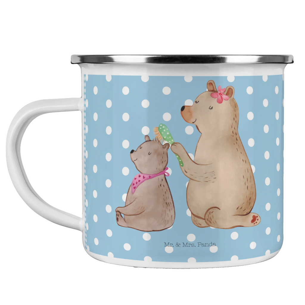 Camping Emaille Tasse Bär mit Kind Teetasse, Blechtasse, Becher, Campingbecher, Metalltasse, Emailletasse, Emaille Tasse, reisetasse, blechbecher, Trinkbecher, Kaffeebecher, Tasse Emaille, wanderbecher, Reisebecher, wandertasse, Emaille Becher, becher emaille, Kaffeetasse, metallbecher, Campingtasse, Pott, Tasse, emaillebecher, Teebecher, Oma, Opa, Muttertag, Familie, Schwester, Bruder, Vatertag, Mama, Papa, Mutti, Geschenk, Mutter