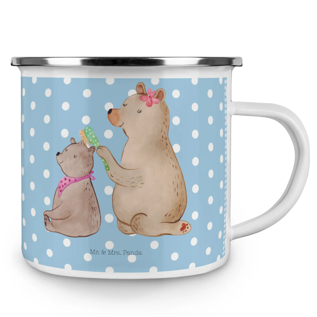Camping Emaille Tasse Bär mit Kind Teetasse, Blechtasse, Becher, Campingbecher, Metalltasse, Emailletasse, Emaille Tasse, reisetasse, blechbecher, Trinkbecher, Kaffeebecher, Tasse Emaille, wanderbecher, Reisebecher, wandertasse, Emaille Becher, becher emaille, Kaffeetasse, metallbecher, Campingtasse, Pott, Tasse, emaillebecher, Teebecher, Oma, Opa, Muttertag, Familie, Schwester, Bruder, Vatertag, Mama, Papa, Mutti, Geschenk, Mutter