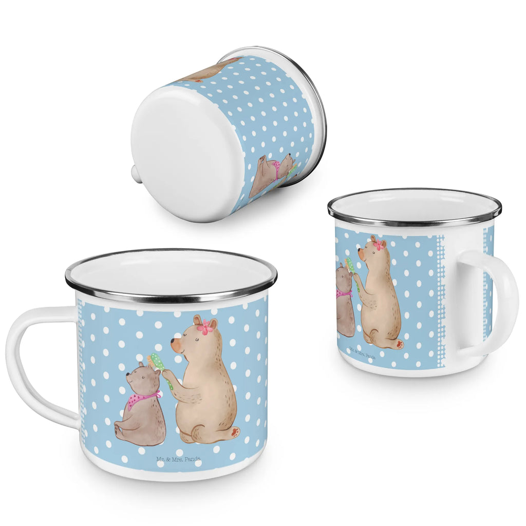 Kempingowy kubek emaliowany niedźwiedź dziecko Teetasse, Blechtasse, Becher, Campingbecher, Metalltasse, Emailletasse, Emaille Tasse, reisetasse, blechbecher, Trinkbecher, Kaffeebecher, Tasse Emaille, wanderbecher, Reisebecher, wandertasse, Emaille Becher, becher emaille, Kaffeetasse, metallbecher, Campingtasse, Pott, Tasse, emaillebecher, Teebecher, Oma, Opa, Muttertag, Familie, Schwester, Bruder, Vatertag, Mama, Papa, Mutti, Geschenk, Mutter