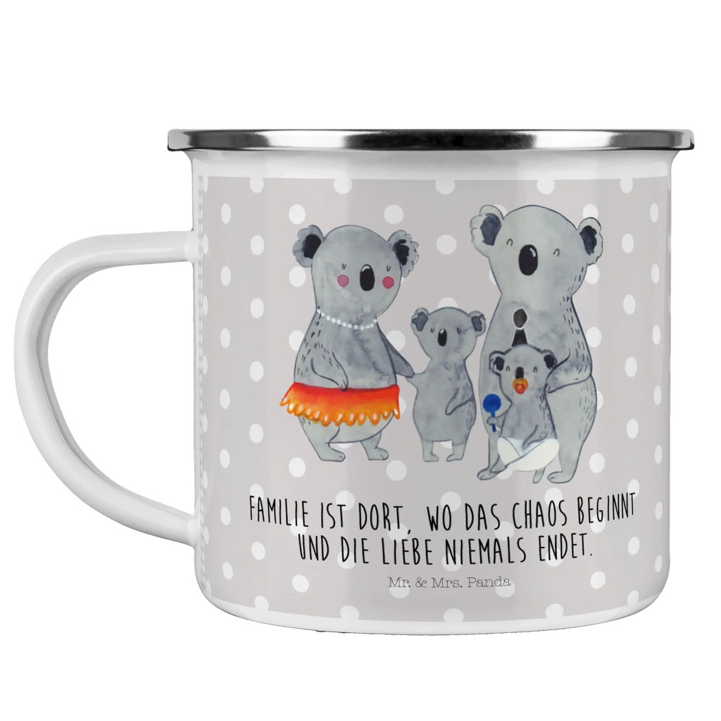 Enamel camping mug Koala Family wanderbecher, blechbecher, Campingbecher, wandertasse, Tasse, Emaille Tasse, Emailletasse, Teebecher, Emaille Becher, Pott, Trinkbecher, Becher, Tasse Emaille, becher emaille, Kaffeebecher, Teetasse, Metalltasse, Campingtasse, Blechtasse, Kaffeetasse, metallbecher, Reisebecher, emaillebecher, reisetasse, Oma, Opa, Muttertag, Familie, Schwester, Bruder, Vatertag, Mama, Papa, Familienleben, Family, Koalas, Geschwister, Kinder, Koala