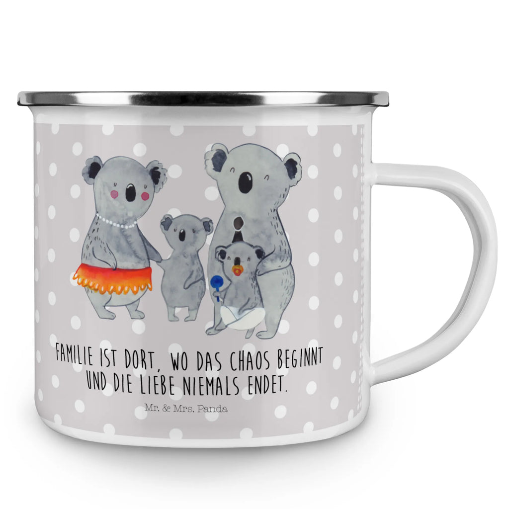 Enamel camping mug Koala Family wanderbecher, blechbecher, Campingbecher, wandertasse, Tasse, Emaille Tasse, Emailletasse, Teebecher, Emaille Becher, Pott, Trinkbecher, Becher, Tasse Emaille, becher emaille, Kaffeebecher, Teetasse, Metalltasse, Campingtasse, Blechtasse, Kaffeetasse, metallbecher, Reisebecher, emaillebecher, reisetasse, Oma, Opa, Muttertag, Familie, Schwester, Bruder, Vatertag, Mama, Papa, Familienleben, Family, Koalas, Geschwister, Kinder, Koala