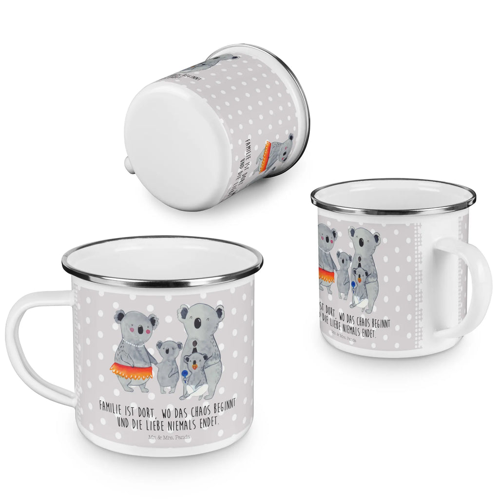 Enamel camping mug Koala Family wanderbecher, blechbecher, Campingbecher, wandertasse, Tasse, Emaille Tasse, Emailletasse, Teebecher, Emaille Becher, Pott, Trinkbecher, Becher, Tasse Emaille, becher emaille, Kaffeebecher, Teetasse, Metalltasse, Campingtasse, Blechtasse, Kaffeetasse, metallbecher, Reisebecher, emaillebecher, reisetasse, Oma, Opa, Muttertag, Familie, Schwester, Bruder, Vatertag, Mama, Papa, Familienleben, Family, Koalas, Geschwister, Kinder, Koala