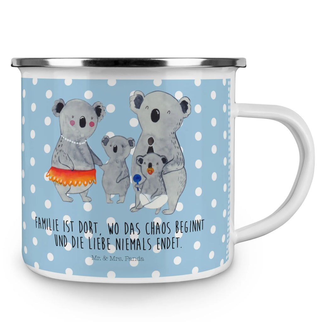 Enamel camping mug Koala Family wanderbecher, blechbecher, Campingbecher, wandertasse, Tasse, Emaille Tasse, Emailletasse, Teebecher, Emaille Becher, Pott, Trinkbecher, Becher, Tasse Emaille, becher emaille, Kaffeebecher, Teetasse, Metalltasse, Campingtasse, Blechtasse, Kaffeetasse, metallbecher, Reisebecher, emaillebecher, reisetasse, Oma, Opa, Muttertag, Familie, Schwester, Bruder, Vatertag, Mama, Papa, Familienleben, Family, Koalas, Geschwister, Kinder, Koala
