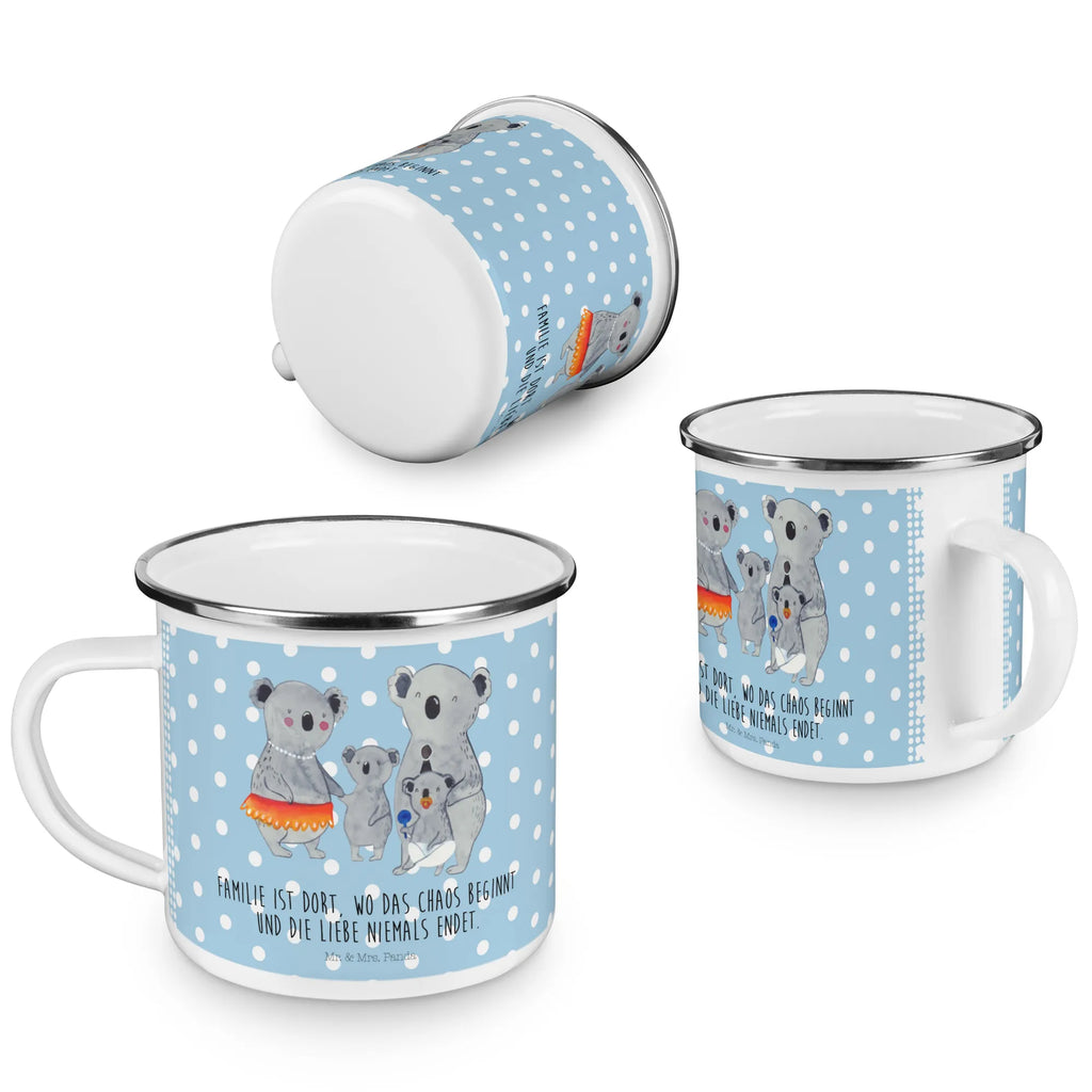 Enamel camping mug Koala Family wanderbecher, blechbecher, Campingbecher, wandertasse, Tasse, Emaille Tasse, Emailletasse, Teebecher, Emaille Becher, Pott, Trinkbecher, Becher, Tasse Emaille, becher emaille, Kaffeebecher, Teetasse, Metalltasse, Campingtasse, Blechtasse, Kaffeetasse, metallbecher, Reisebecher, emaillebecher, reisetasse, Oma, Opa, Muttertag, Familie, Schwester, Bruder, Vatertag, Mama, Papa, Familienleben, Family, Koalas, Geschwister, Kinder, Koala