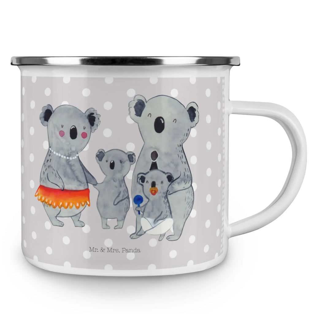 Enamel camping mug Koala Family wanderbecher, blechbecher, Campingbecher, wandertasse, Tasse, Emaille Tasse, Emailletasse, Teebecher, Emaille Becher, Pott, Trinkbecher, Becher, Tasse Emaille, becher emaille, Kaffeebecher, Teetasse, Metalltasse, Campingtasse, Blechtasse, Kaffeetasse, metallbecher, Reisebecher, emaillebecher, reisetasse, Oma, Opa, Muttertag, Familie, Schwester, Bruder, Vatertag, Mama, Papa, Familienleben, Family, Koalas, Geschwister, Kinder, Koala