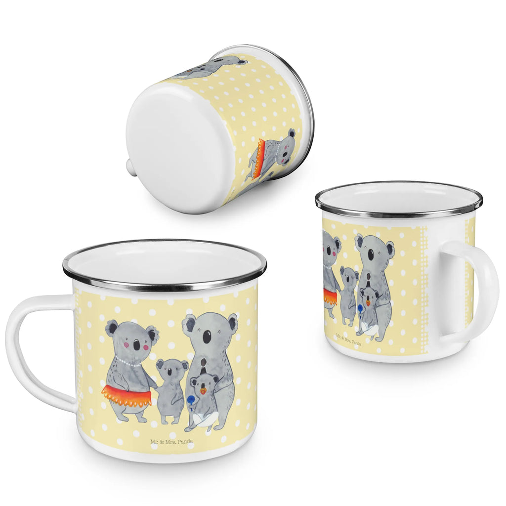 Enamel camping mug Koala Family wanderbecher, blechbecher, Campingbecher, wandertasse, Tasse, Emaille Tasse, Emailletasse, Teebecher, Emaille Becher, Pott, Trinkbecher, Becher, Tasse Emaille, becher emaille, Kaffeebecher, Teetasse, Metalltasse, Campingtasse, Blechtasse, Kaffeetasse, metallbecher, Reisebecher, emaillebecher, reisetasse, Oma, Opa, Muttertag, Familie, Schwester, Bruder, Vatertag, Mama, Papa, Familienleben, Family, Koalas, Geschwister, Kinder, Koala