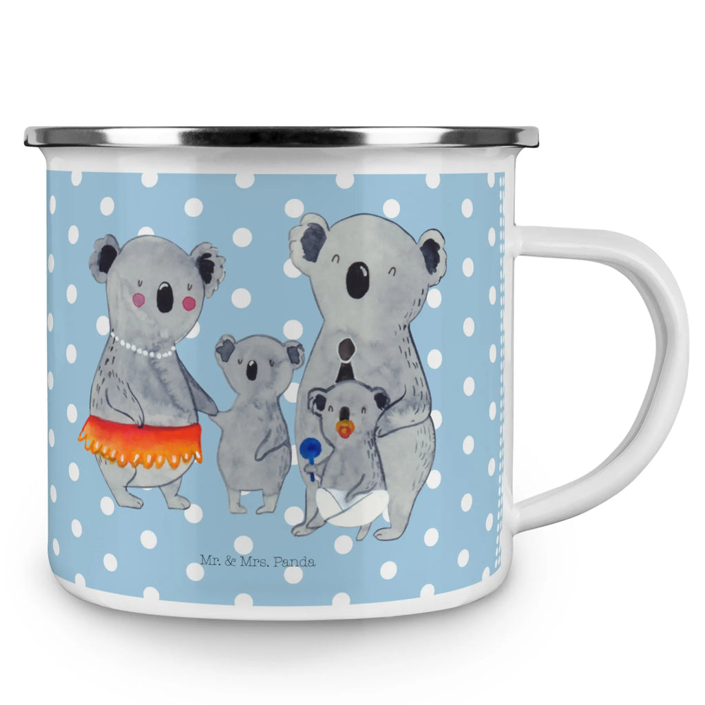 Enamel camping mug Koala Family wanderbecher, blechbecher, Campingbecher, wandertasse, Tasse, Emaille Tasse, Emailletasse, Teebecher, Emaille Becher, Pott, Trinkbecher, Becher, Tasse Emaille, becher emaille, Kaffeebecher, Teetasse, Metalltasse, Campingtasse, Blechtasse, Kaffeetasse, metallbecher, Reisebecher, emaillebecher, reisetasse, Oma, Opa, Muttertag, Familie, Schwester, Bruder, Vatertag, Mama, Papa, Familienleben, Family, Koalas, Geschwister, Kinder, Koala