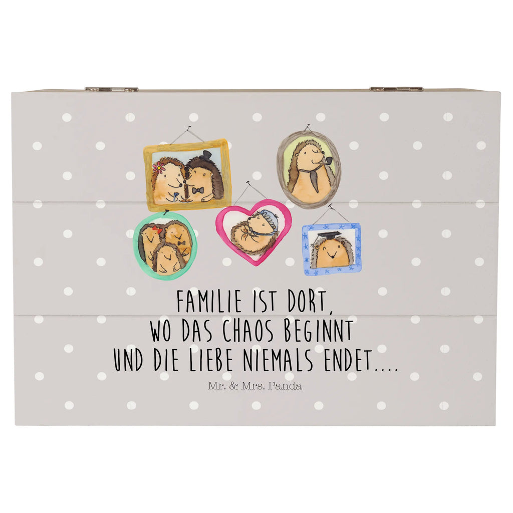 Holzkiste Igel Familie XXL, Kiste, Erinnerungsbox, Schatulle, Holzkiste, Geschenkbox, Schatzkiste, Dekokiste, Aufbewahrungsbox, Truhe, Geschenkdose, Erinnerungskiste, Familie, Vatertag, Muttertag, Bruder, Schwester, Mama, Papa, Oma, Opa, Zusammenhalt, Bilder, Liebe, Igel, Glück