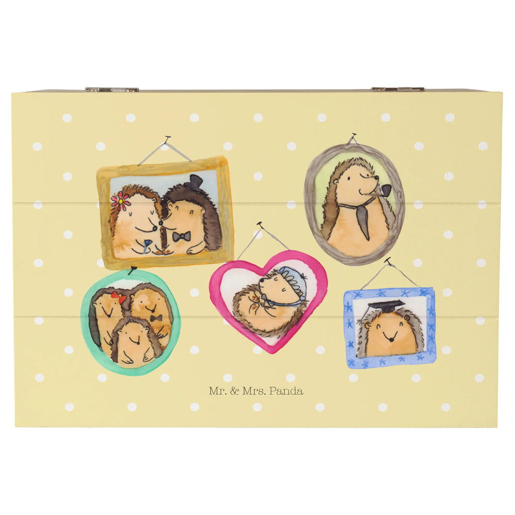 Holzkiste Igel Familie XXL, Kiste, Erinnerungsbox, Schatulle, Holzkiste, Geschenkbox, Schatzkiste, Dekokiste, Aufbewahrungsbox, Truhe, Geschenkdose, Erinnerungskiste, Familie, Vatertag, Muttertag, Bruder, Schwester, Mama, Papa, Oma, Opa, Zusammenhalt, Bilder, Liebe, Igel, Glück