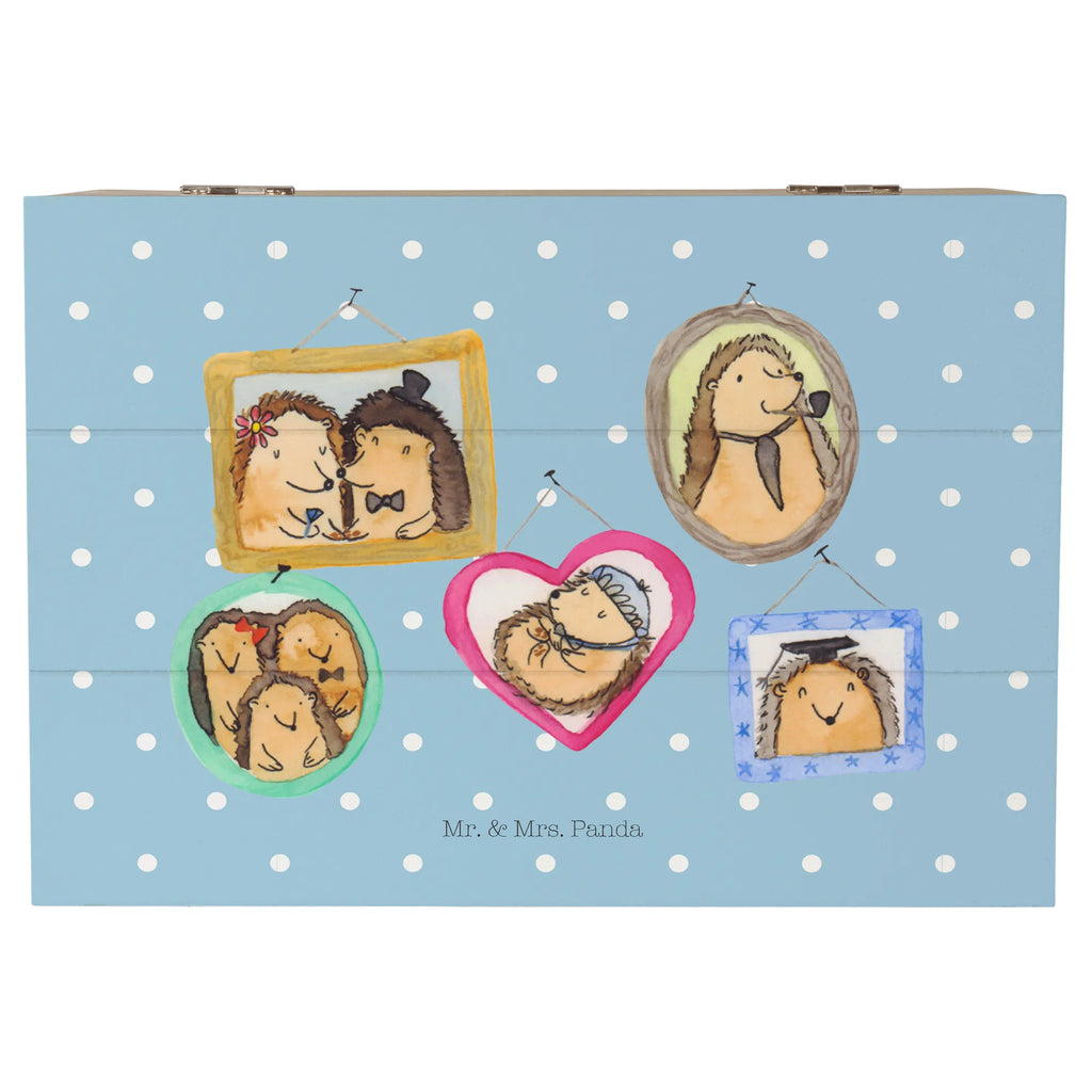 Holzkiste Igel Familie XXL, Kiste, Erinnerungsbox, Schatulle, Holzkiste, Geschenkbox, Schatzkiste, Dekokiste, Aufbewahrungsbox, Truhe, Geschenkdose, Erinnerungskiste, Familie, Vatertag, Muttertag, Bruder, Schwester, Mama, Papa, Oma, Opa, Zusammenhalt, Bilder, Liebe, Igel, Glück