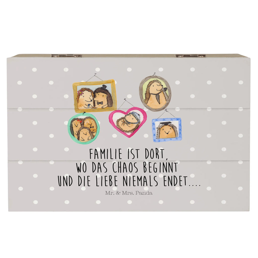Holzkiste Igel Familie XXL, Kiste, Erinnerungsbox, Schatulle, Holzkiste, Geschenkbox, Schatzkiste, Dekokiste, Aufbewahrungsbox, Truhe, Geschenkdose, Erinnerungskiste, Familie, Vatertag, Muttertag, Bruder, Schwester, Mama, Papa, Oma, Opa, Zusammenhalt, Bilder, Liebe, Igel, Glück
