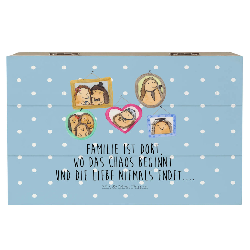 Holzkiste Igel Familie XXL, Kiste, Erinnerungsbox, Schatulle, Holzkiste, Geschenkbox, Schatzkiste, Dekokiste, Aufbewahrungsbox, Truhe, Geschenkdose, Erinnerungskiste, Familie, Vatertag, Muttertag, Bruder, Schwester, Mama, Papa, Oma, Opa, Zusammenhalt, Bilder, Liebe, Igel, Glück