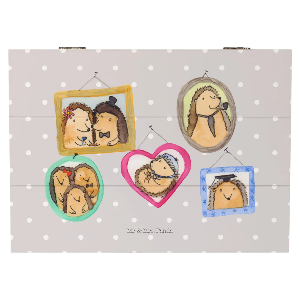 Holzkiste Igel Familie XXL, Kiste, Erinnerungsbox, Schatulle, Holzkiste, Geschenkbox, Schatzkiste, Dekokiste, Aufbewahrungsbox, Truhe, Geschenkdose, Erinnerungskiste, Familie, Vatertag, Muttertag, Bruder, Schwester, Mama, Papa, Oma, Opa, Zusammenhalt, Bilder, Liebe, Igel, Glück