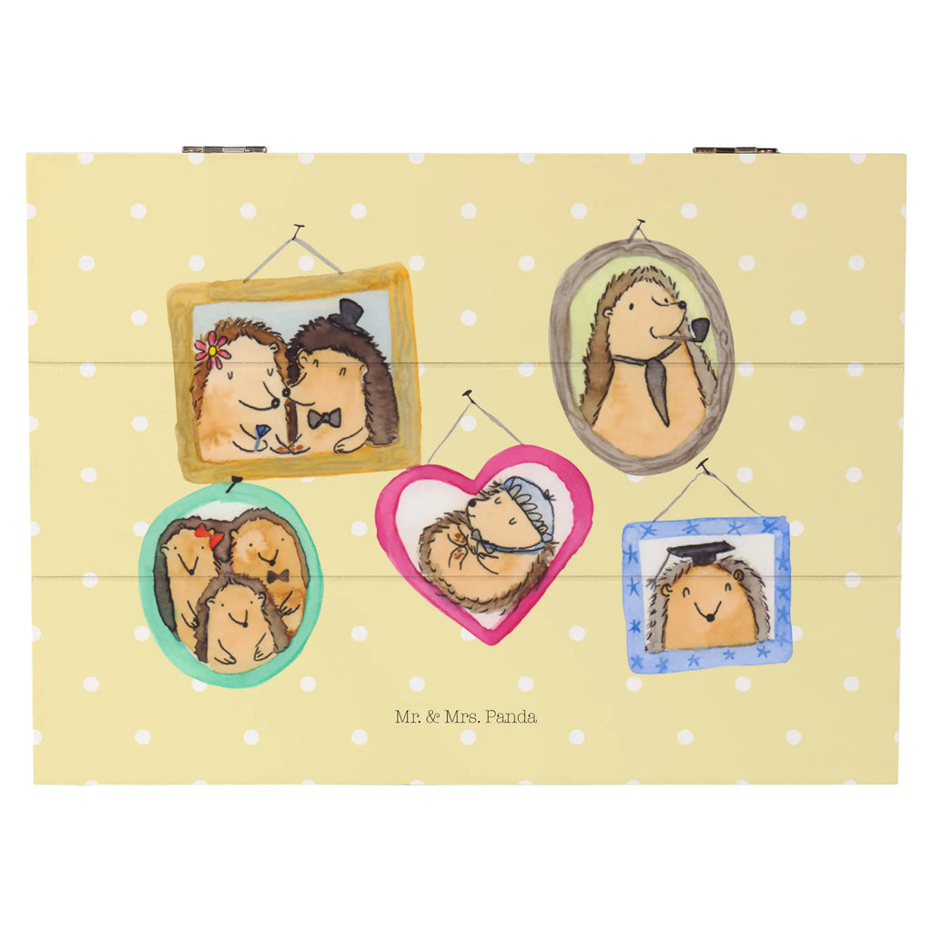 Holzkiste Igel Familie XXL, Kiste, Erinnerungsbox, Schatulle, Holzkiste, Geschenkbox, Schatzkiste, Dekokiste, Aufbewahrungsbox, Truhe, Geschenkdose, Erinnerungskiste, Familie, Vatertag, Muttertag, Bruder, Schwester, Mama, Papa, Oma, Opa, Zusammenhalt, Bilder, Liebe, Igel, Glück