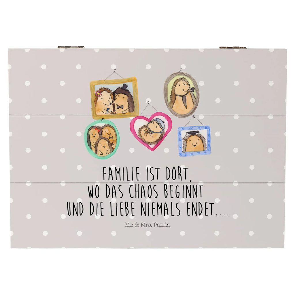 Holzkiste Igel Familie XXL, Kiste, Erinnerungsbox, Schatulle, Holzkiste, Geschenkbox, Schatzkiste, Dekokiste, Aufbewahrungsbox, Truhe, Geschenkdose, Erinnerungskiste, Familie, Vatertag, Muttertag, Bruder, Schwester, Mama, Papa, Oma, Opa, Zusammenhalt, Bilder, Liebe, Igel, Glück