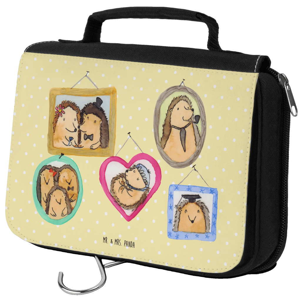 Kulturbeutel Igel Familie Kulturbeutel Waschbar, beautycase, Schminktasche, Toilettentasche, Reisebeutel, Schminkbeutel, hygienebeutel, Waschtasche, Waschbeutel, Necessaire, badtasche, Kulturbeutel, Kosmetiktasche, hygienetasche, Kulturtasche, Opa, Mama, Schwester, Muttertag, Bruder, Familie, Vatertag, Oma, Papa, Liebe, Bilder, Zusammenhalt, Igel, Glück